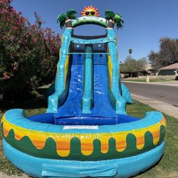 18ft Double Lane Water Slide 