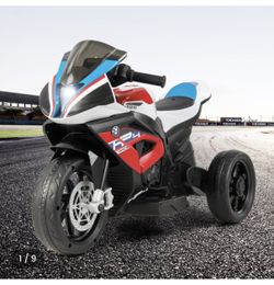 12V Licensed BMW Kids Motorcycle Ride-On Toy for 37+ Months Old Kids