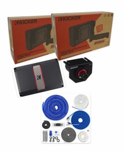 NEW FULL BASS PACKAGE KICKER L7t 12” INSTALLED FIT SINGLE AND CREW CAB TRUCKS