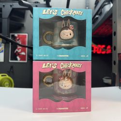 Authentic POP MART - The Monsters Let's Checkmate Labubu Mug Pink AND Blue