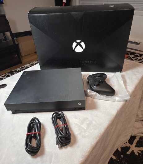 Microsoft Xbox One X 1TB Project Scorpio Limited Edition Black Console.