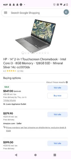 Hp Chromebook Touch Screen Laptop