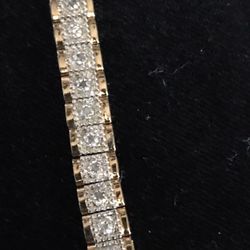 Pulcera Estilo Tenis. De Plata 925. 