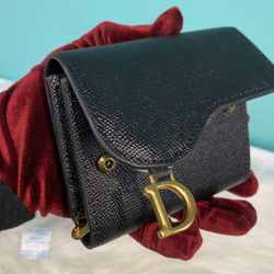 Dior wallet black trumpet