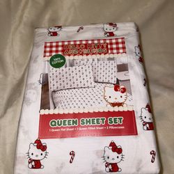 Hello Kitty Christmas Bed Sheets