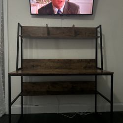 Wood And Black Target Desk Retails $180
