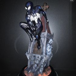 Black Spidey Suit Statue 