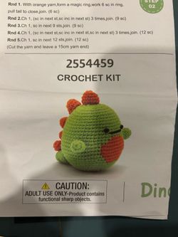 Dino crochet kit