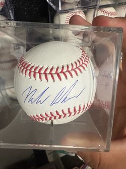 Nolan Schanuel signed Baseball Angels baseball