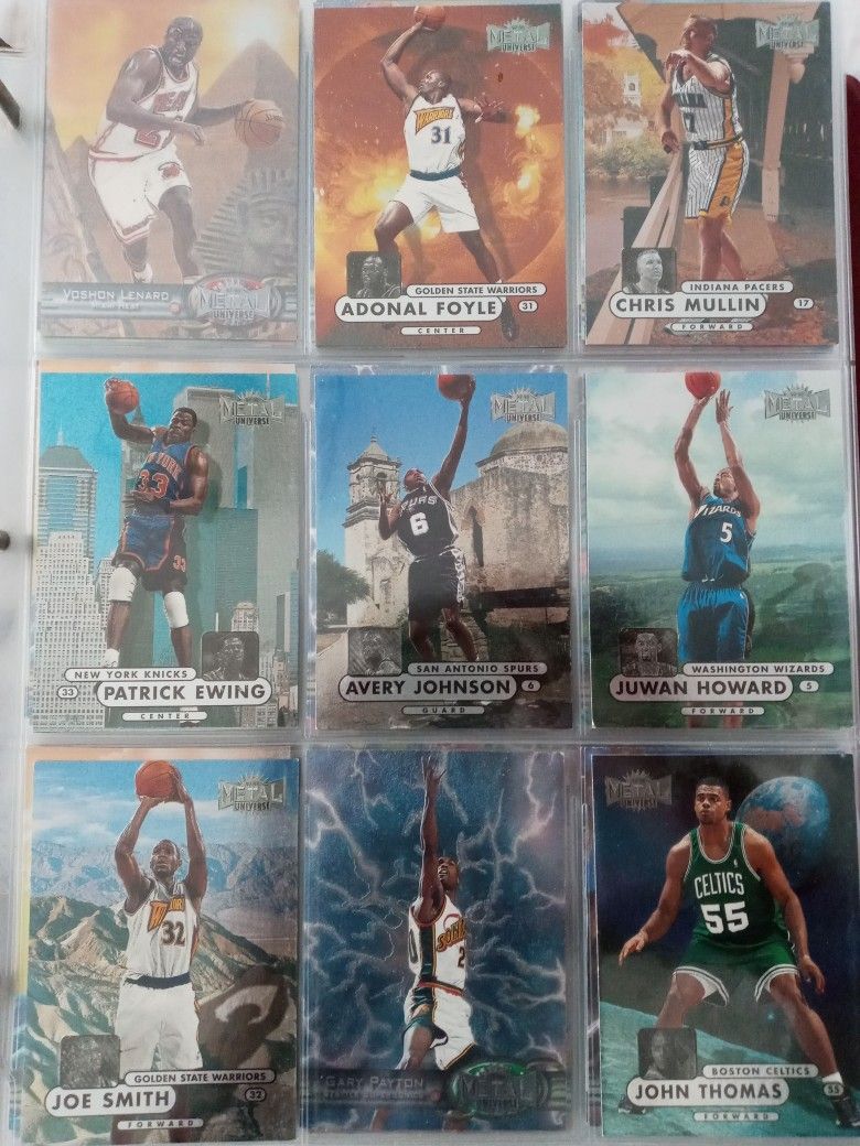 97-98 Metal Universe Basketball Cards....