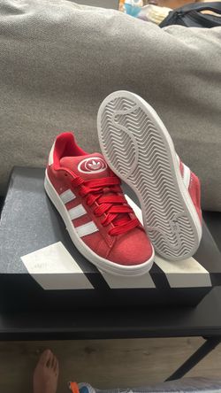 Adidas Campus Low-Top Sneakers Red Suede
