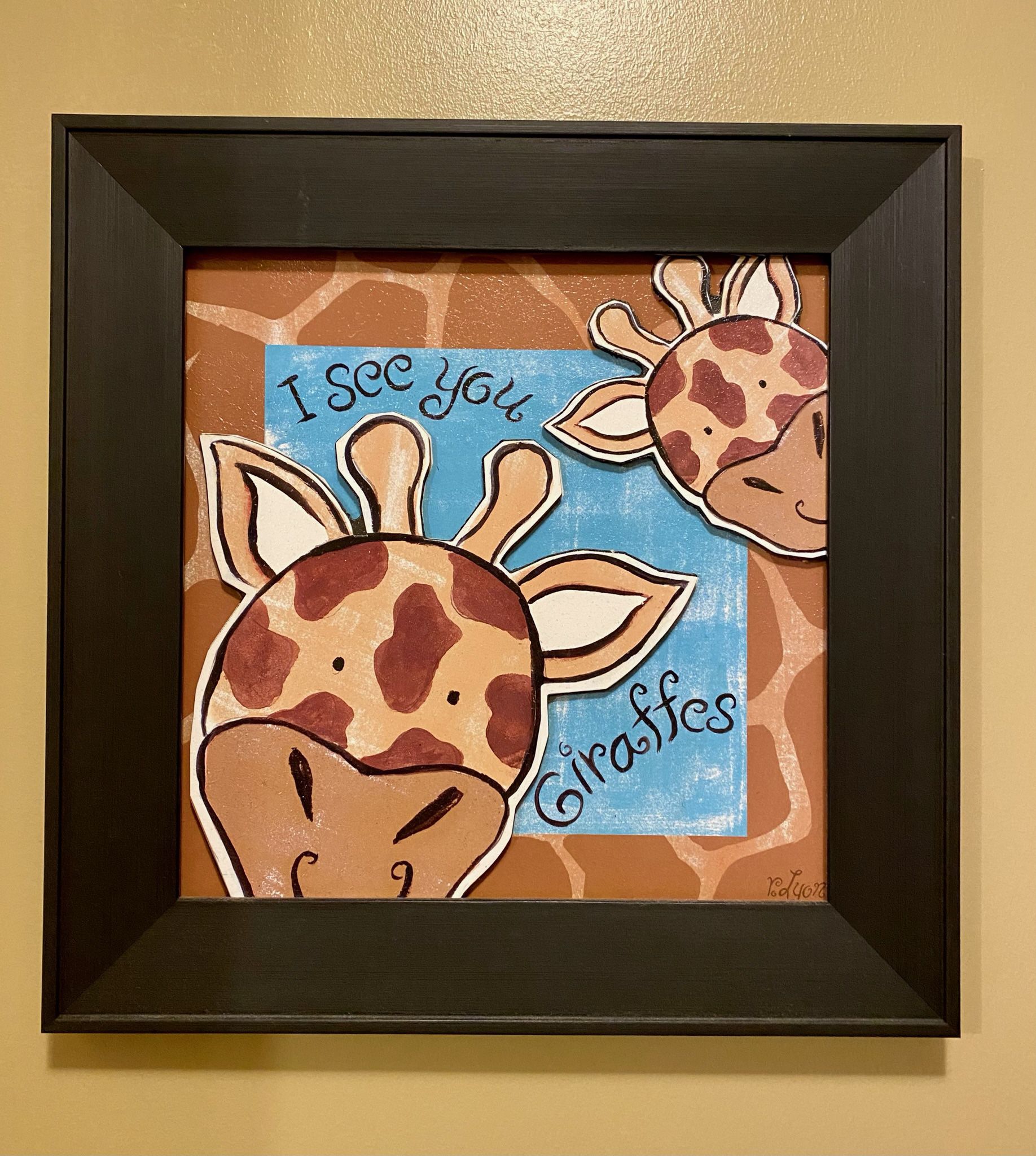 Giraffe Frame Picture