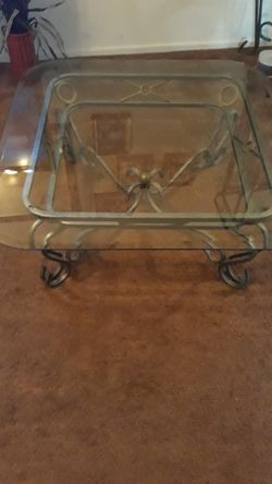 3 glass table