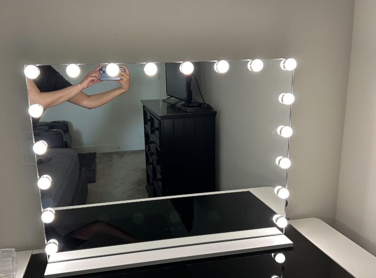 Vanity Mirror And Desk