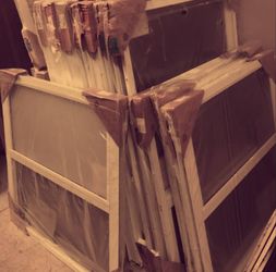 White Framed Windows – Multiple Units