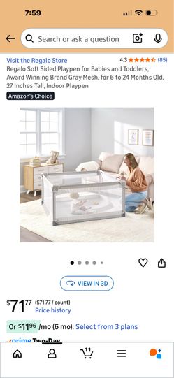Large baby play yard