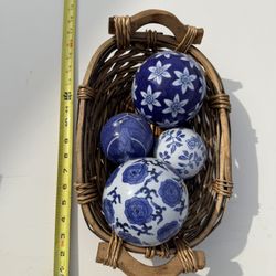 Decorative Balls & Basket
