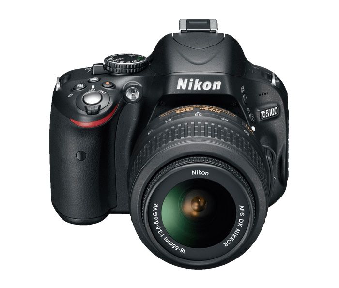 Nikon d5100 with two kit lenses