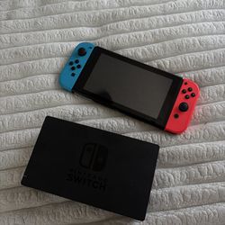 Nintendo Switch Neon Blue and Red Joy Con