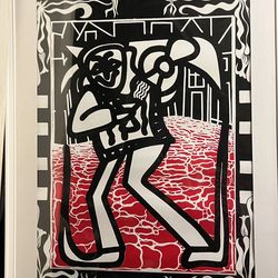 KOL-BEE Screenprint Framed under plexi glass 25”x 37”