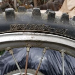 Dirt Bike Rim And Tires