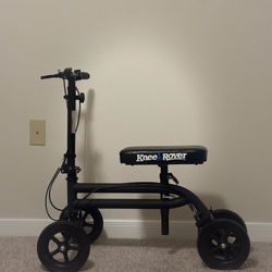 Economy Knee Rover Steerable Knee Scooter – Matte Black (Like New)