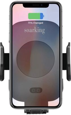 Fast Wireless Car Charger Mounts Dashboard Windshield Car Phone Mount Holder,Air Vent Phone Holder iPhone Qi Certified C9 Compatible with iPhone Xs X