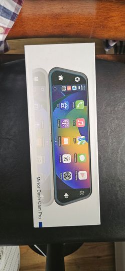 Rear view mirror dash cam with back camera