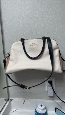 Tricolor coach purse