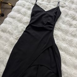 Asymmetrical Black Dress