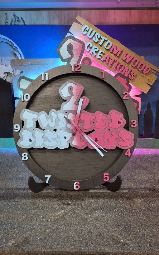 2 Twisted Displays Clock
