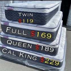 Queen bamboo plush comfort Europillow top 12inch Matres !!