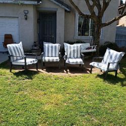 Deep Seating Cushions Aluminum Patio Chairs Aluminum Outdoor Furniture Aluminum Patio Set Brand New Huge Oversized Aluminum Patio Chairs 🆕🚎🚛🆕