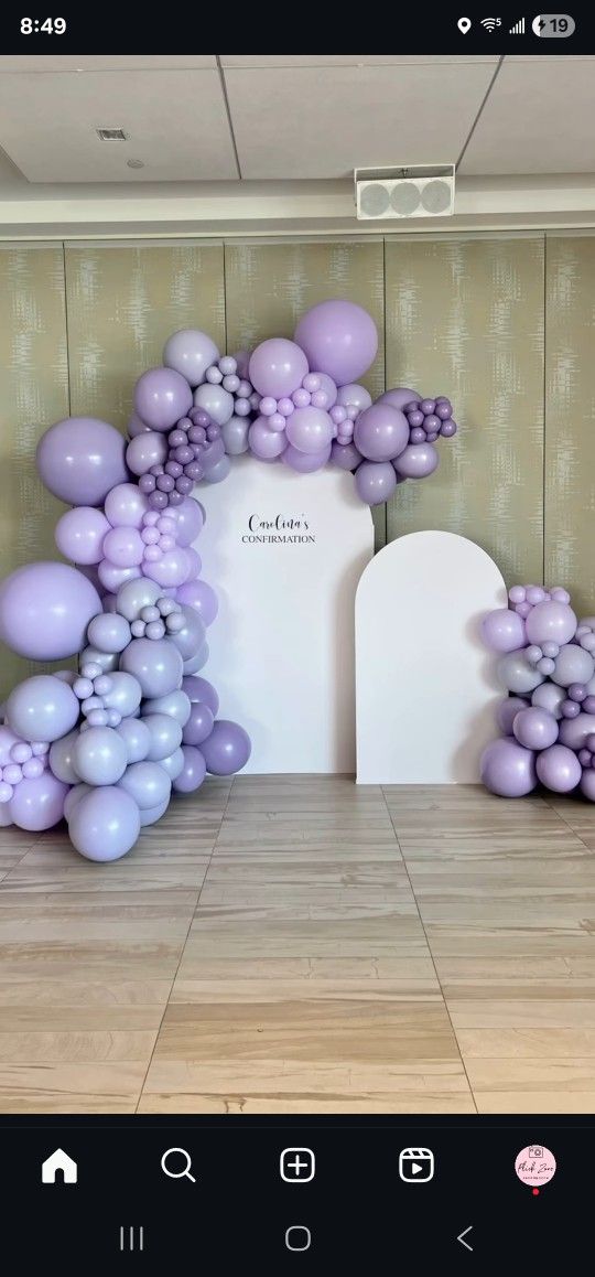 Balloons And Backdrop
