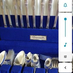 Vintage Flatware And Case, 125 Pieces