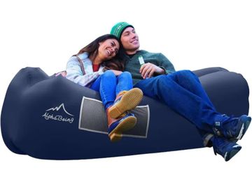 NICE INFLATABLE SOFA FOR WINTER ❄️ OUTDOOR SITTING, CAMPING, BEACH 🏖️ AND MANY OTHERS 