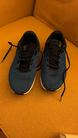 Under Armour Blue Black Mesh Lowtop Athletic Running Sneakers 9.5