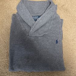 Polo Shawl Sweater-Size L