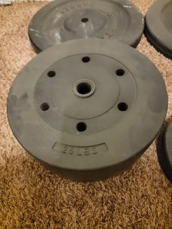 Two 25Ibs Weight Plates For Sale