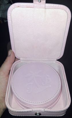 Pink Suede Tommy Bahama Coaster Set