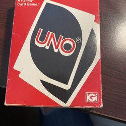 1979 UNO Card Game