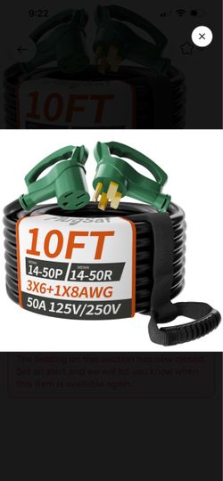 RV/EV extension cord 10 foot