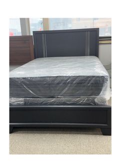 Full Size Bed with Mattress Set