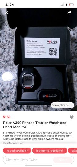 Polar A300 Fitness Tracker watch w/ heart monitor