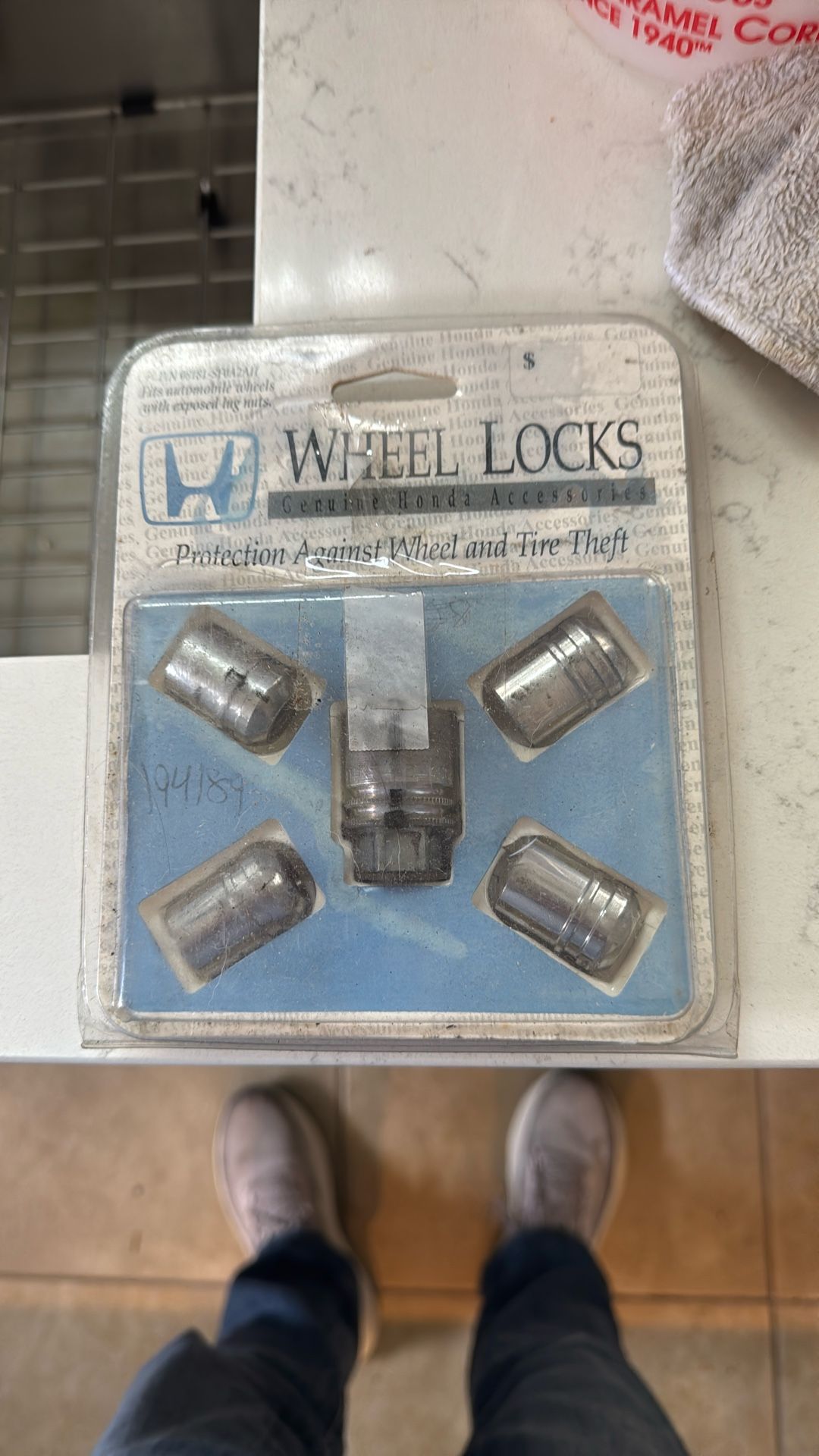 Honda Wheel Locks. Never Used