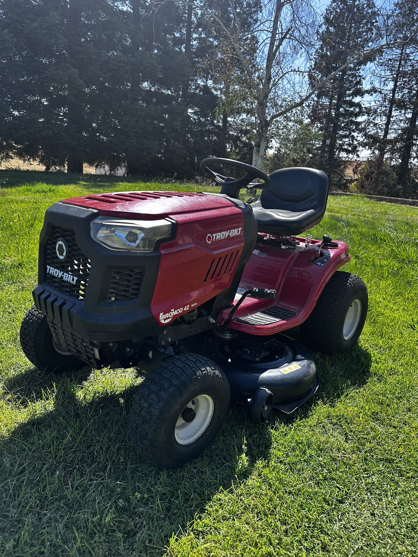 Troy-Bilt 42” Riding Lawn Tractor – Ready for Big Yards – $1,300
