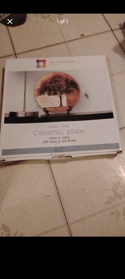 Interiors by Design Family Tree Ceramic Plate