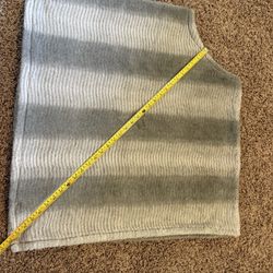 Gray Winter Poncho Women Size 