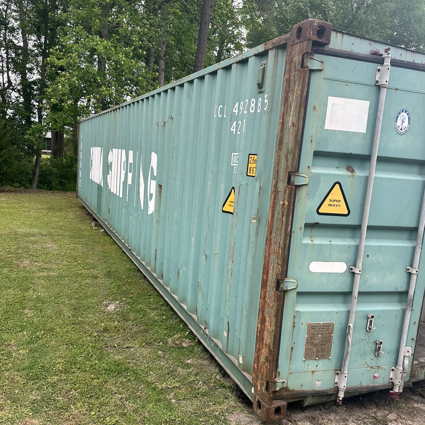 40’ Std Wind And Water Tight Shipping Container Forsale