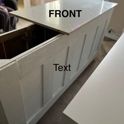 Kitchen island/Peninsula 72” Long ((FREE Delivery))
